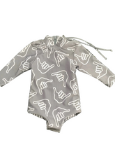 Load image into Gallery viewer, Shaka Long Sleeve Zip-up Suit, 0/1Y