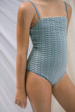 Load image into Gallery viewer, Girls One Piece in Blue Bubble, 5/6Y