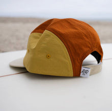 Load image into Gallery viewer, Nylon Color Block Five-Panel Hat in Sunrise
